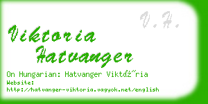 viktoria hatvanger business card